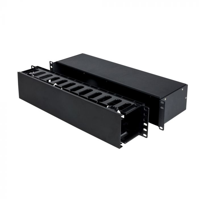 2U Horizontal Patch Cable Organizer Box/Duct